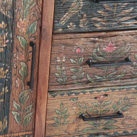 Rustic Roots 60" Hand Painted Sideboard with Two Doors and Three Drawers from Home Trends & Design - Luna Furniture