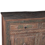 Rustic Roots 79" Hand Painted Sideboard with Four Doors and Four Drawers from Home Trends & Design - Luna Furniture
