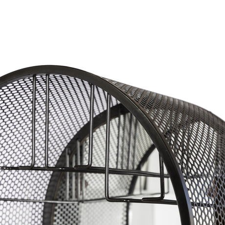 Roswell 23" Bar Cabinet in Natural Mango Wood and Iron from Home Trends & Design - Luna Furniture