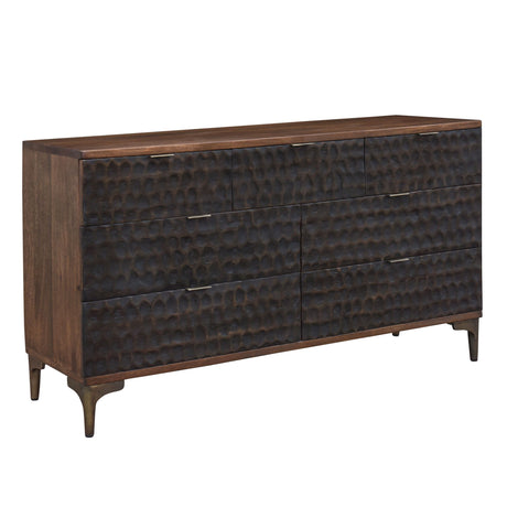 Santa Cruz 60" Dresser in Two Tone from Home Trends & Design - Luna Furniture