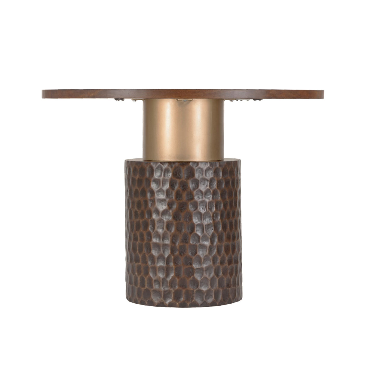 Santa Cruz 48" Round Gathering Table in Two Tone from Home Trends & Design - Luna Furniture