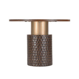 Santa Cruz 48" Round Gathering Table in Two Tone from Home Trends & Design - Luna Furniture