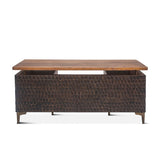 Santa Cruz 66" Office Desk in Two Tone from Home Trends & Design - Luna Furniture