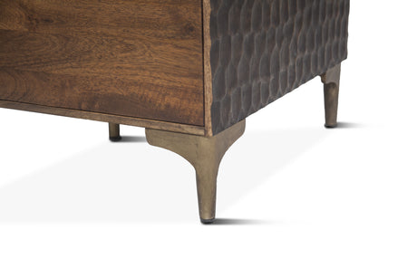 Santa Cruz 66" Office Desk in Two Tone from Home Trends & Design - Luna Furniture