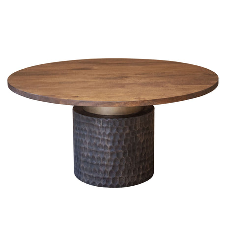 Santa Cruz 60" Round Dining Table in Two Tone from Home Trends & Design - Luna Furniture