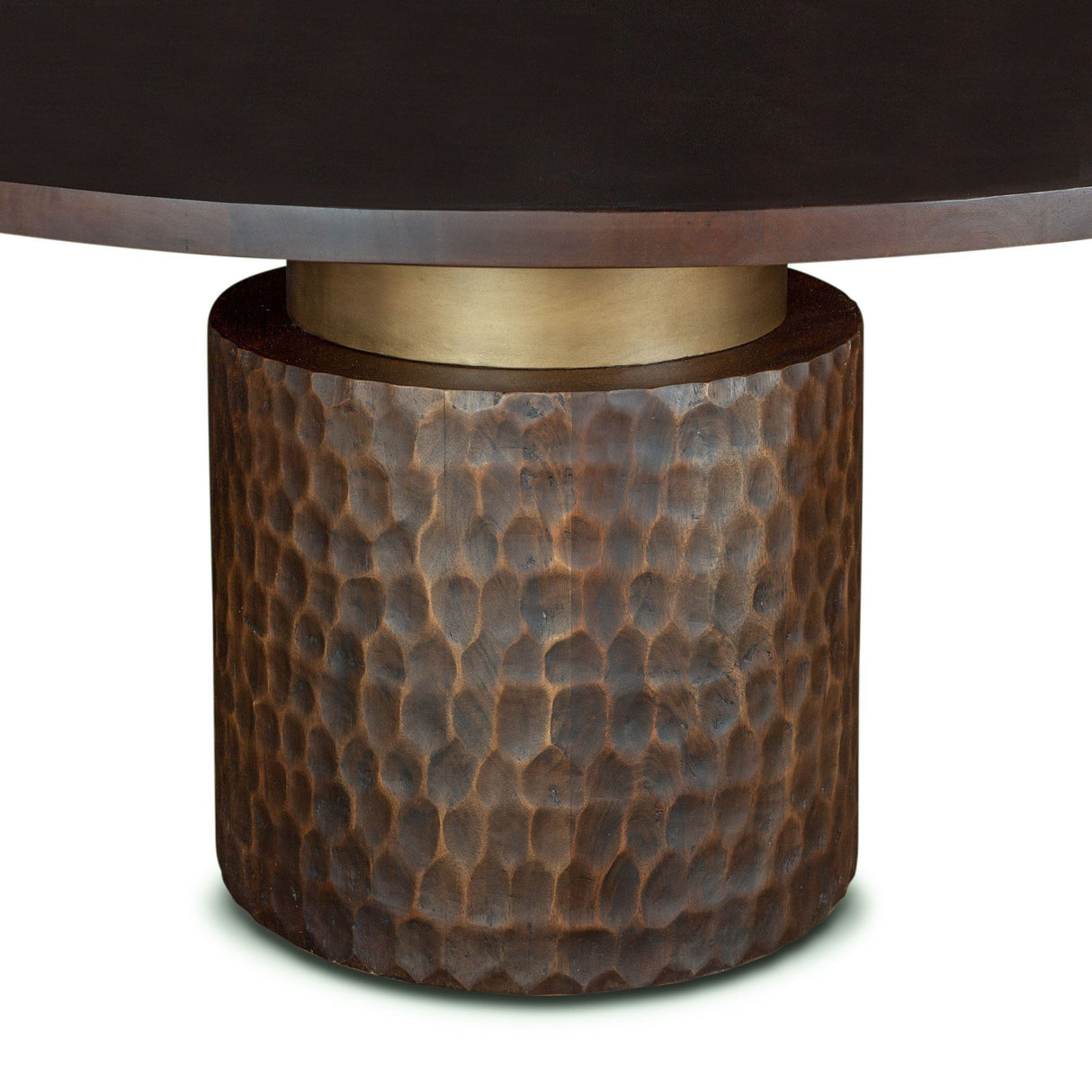 Santa Cruz 60" Round Dining Table in Two Tone from Home Trends & Design - Luna Furniture