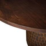 Santa Cruz 60" Round Dining Table in Two Tone from Home Trends & Design - Luna Furniture