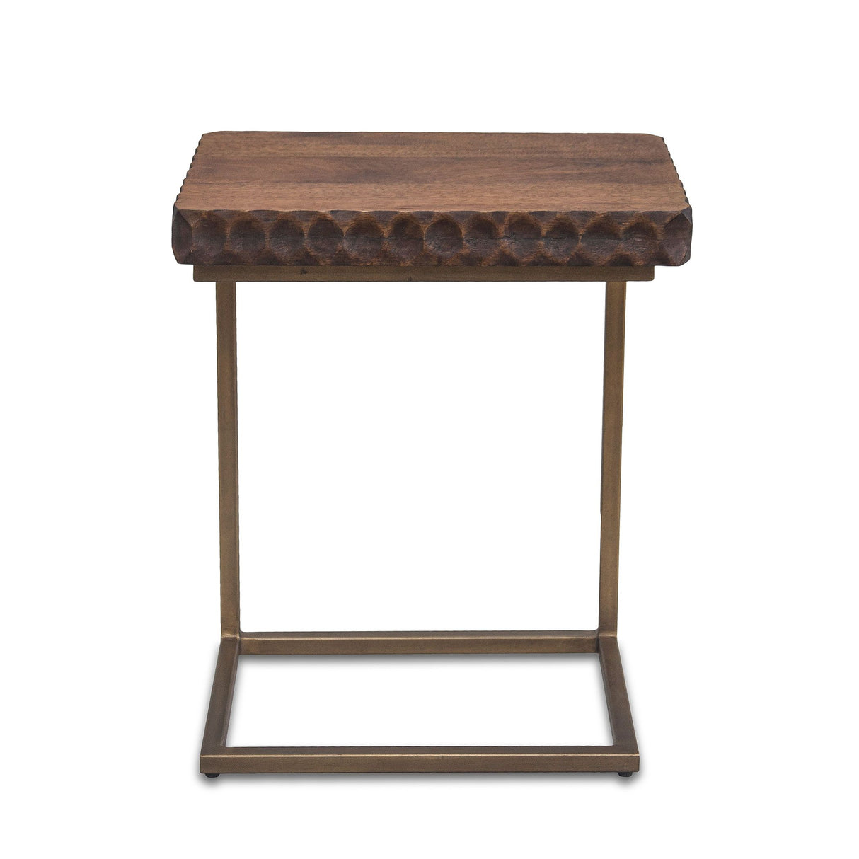 Santa Cruz 18" Side Table in Two Tone from Home Trends & Design - Luna Furniture