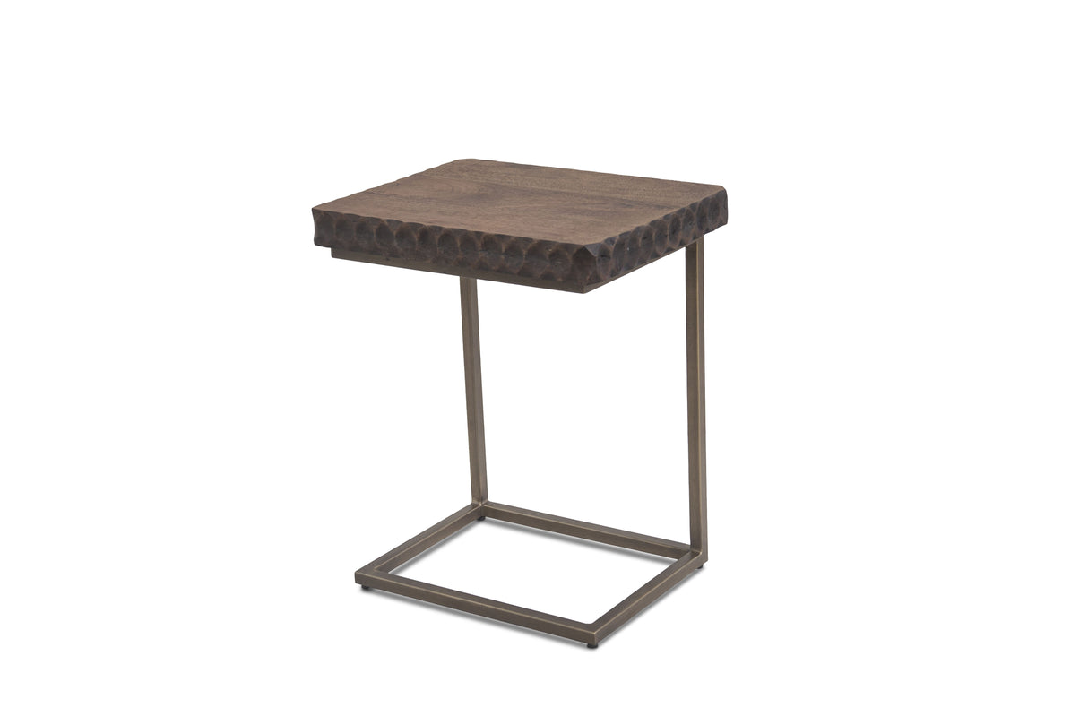 Santa Cruz 18" Side Table in Two Tone from Home Trends & Design - Luna Furniture