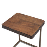 Santa Cruz 18" Side Table in Two Tone from Home Trends & Design - Luna Furniture