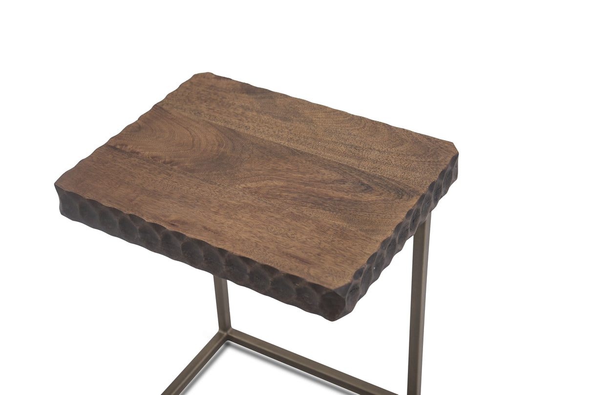 Santa Cruz 18" Side Table in Two Tone from Home Trends & Design - Luna Furniture