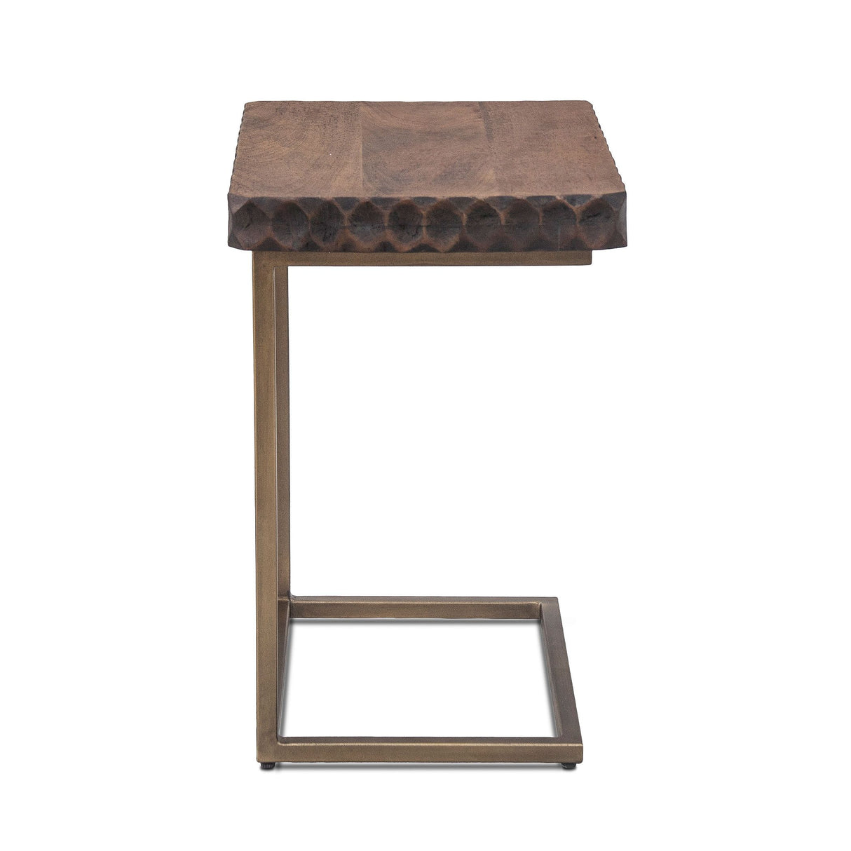 Santa Cruz 18" Side Table in Two Tone from Home Trends & Design - Luna Furniture
