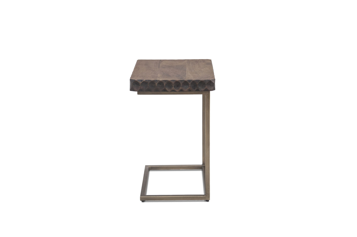 Santa Cruz 18" Side Table in Two Tone from Home Trends & Design - Luna Furniture