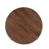 Santa Cruz 24" Round Side Table in Two Tone from Home Trends & Design - Luna Furniture