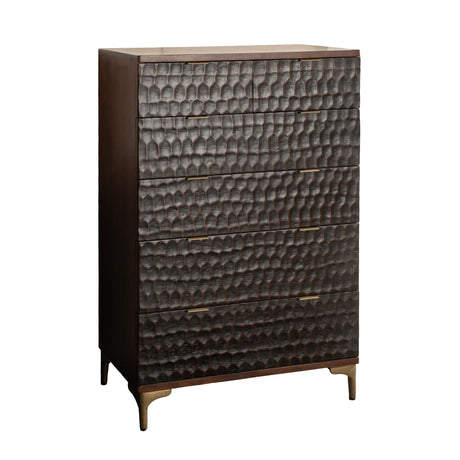 Santa Cruz 34" Two Tone Tall Chest from Home Trends & Design - Luna Furniture