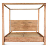 Sedona Canopy King Bed in Brushed Acacia from Home Trends & Design - Luna Furniture