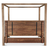 Sedona Canopy King Bed in Brushed Acacia from Home Trends & Design - Luna Furniture