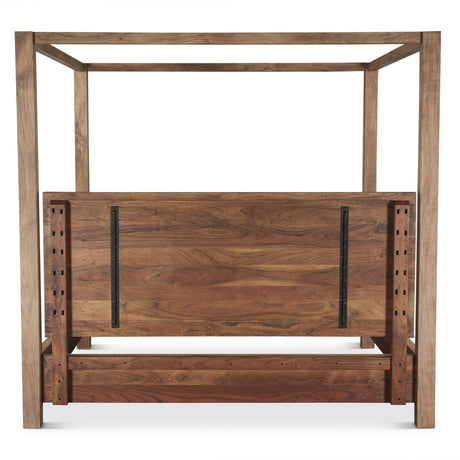 Sedona Canopy King Bed in Brushed Acacia from Home Trends & Design - Luna Furniture