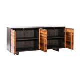 Santa Fe 72" Four Door Sideboard in Natural Saal Wood from Home Trends & Design - Luna Furniture