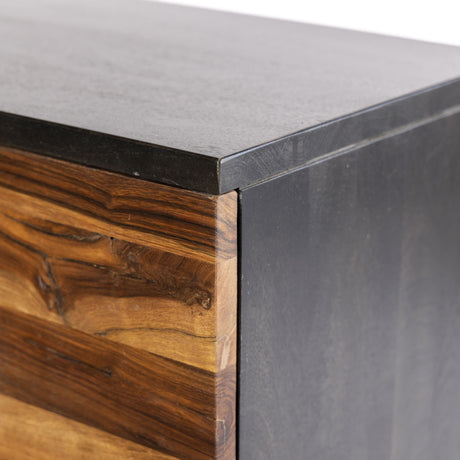 Santa Fe 72" Four Door Sideboard in Natural Saal Wood from Home Trends & Design - Luna Furniture