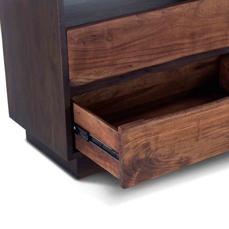 San Marino 64" Dresser in Raw Walnut and Ebony from Home Trends & Design - Luna Furniture