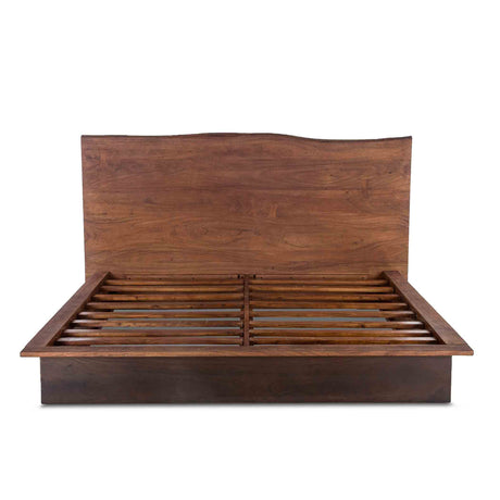 San Marino King Bed in Raw Walnut and Ebony from Home Trends & Design - Luna Furniture