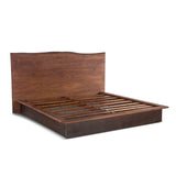 San Marino King Bed in Raw Walnut and Ebony from Home Trends & Design - Luna Furniture