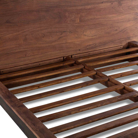 San Marino King Bed in Raw Walnut and Ebony from Home Trends & Design - Luna Furniture