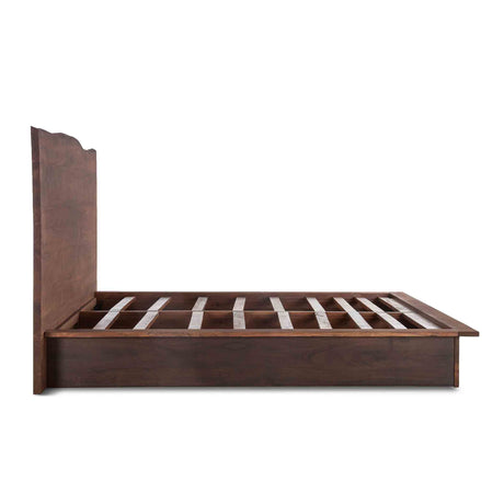 San Marino King Bed in Raw Walnut and Ebony from Home Trends & Design - Luna Furniture