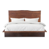 San Marino King Bed in Raw Walnut and Ebony from Home Trends & Design - Luna Furniture