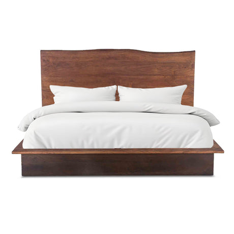 San Marino King Bed in Raw Walnut and Ebony from Home Trends & Design - Luna Furniture