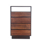 San Marino 34" Wide Tall Chest in Raw Walnut from Home Trends & Design - Luna Furniture