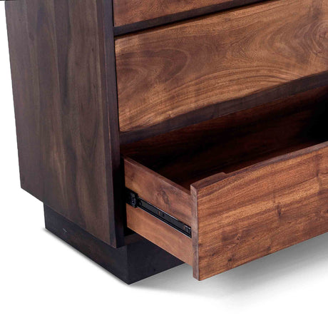 San Marino 34" Wide Tall Chest in Raw Walnut from Home Trends & Design - Luna Furniture