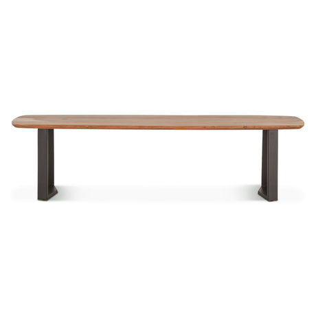 Salerno 68 Bench in Smoked Acacia from Home Trends & Design - Luna Furniture
