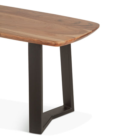 Salerno 68 Bench in Smoked Acacia from Home Trends & Design - Luna Furniture