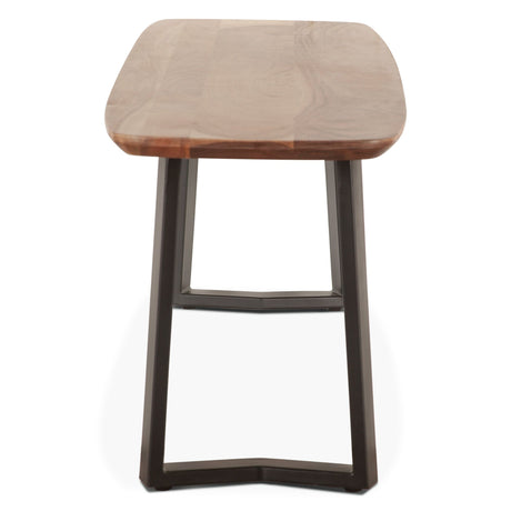 Salerno 68 Bench in Smoked Acacia from Home Trends & Design - Luna Furniture