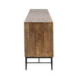 Solomon 80" Sideboard with Horn and Wood Inlay on Metal Base from Home Trends & Design - Luna Furniture