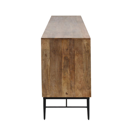 Solomon 80" Sideboard with Horn and Wood Inlay on Metal Base from Home Trends & Design - Luna Furniture