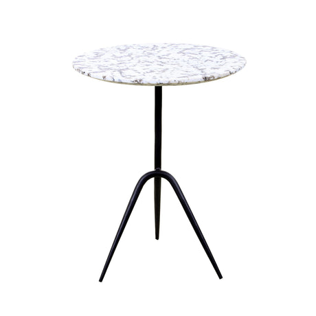 Sperre 18" Accent Table with Alaska White Marble from Home Trends & Design - Luna Furniture