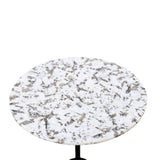 Sperre 18" Accent Table with Alaska White Marble from Home Trends & Design - Luna Furniture