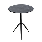 Sperre 18" Accent Table with Lava Marble from Home Trends & Design - Luna Furniture