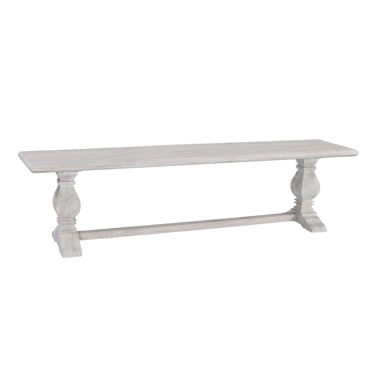 San Rafael 72" Bench in Heirloom White from Home Trends & Design - Luna Furniture