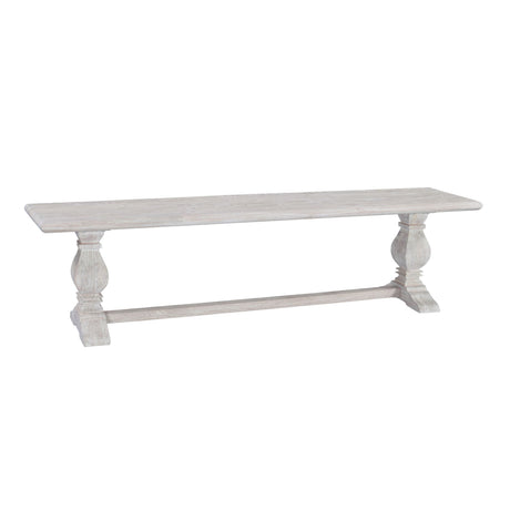 San Rafael 72" Bench in Heirloom White from Home Trends & Design - Luna Furniture