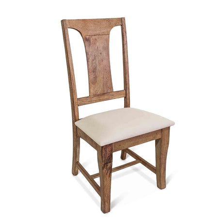 San Rafael 18" Upholstered Dining Chair in Antique Oak, Set of 2 from Home Trends & Design - Luna Furniture