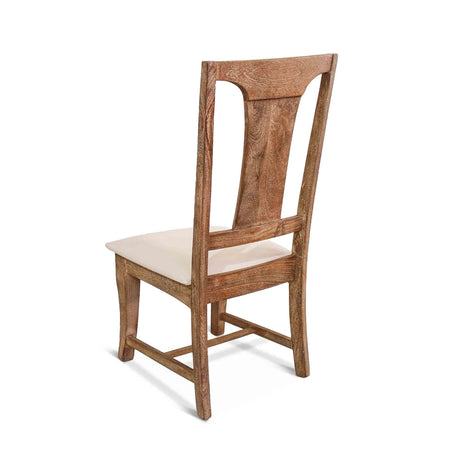 San Rafael 18" Upholstered Dining Chair in Antique Oak, Set of 2 from Home Trends & Design - Luna Furniture