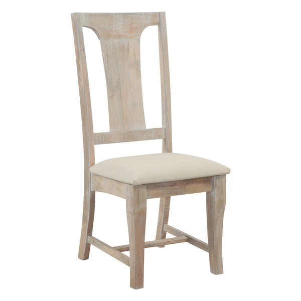 San Rafael 18" Upholstered Dining Chair in Heirloom White, Set of 2
