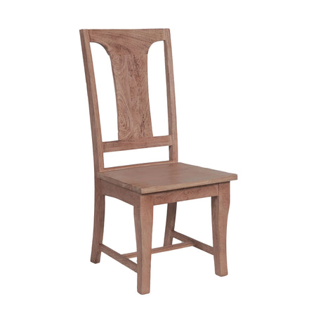 San Rafael 18" Wood Dining Chair in Antique Oak, Set of 2 from Home Trends & Design - Luna Furniture