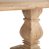 San Rafael 108" Dining Table in Antique Oak from Home Trends & Design - Luna Furniture