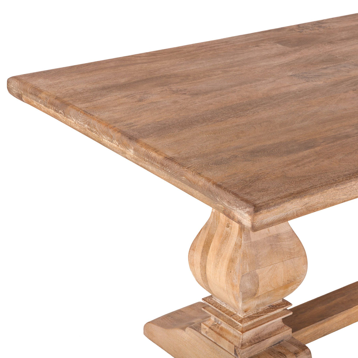 San Rafael 84" Dining Table in Antique Oak from Home Trends & Design - Luna Furniture