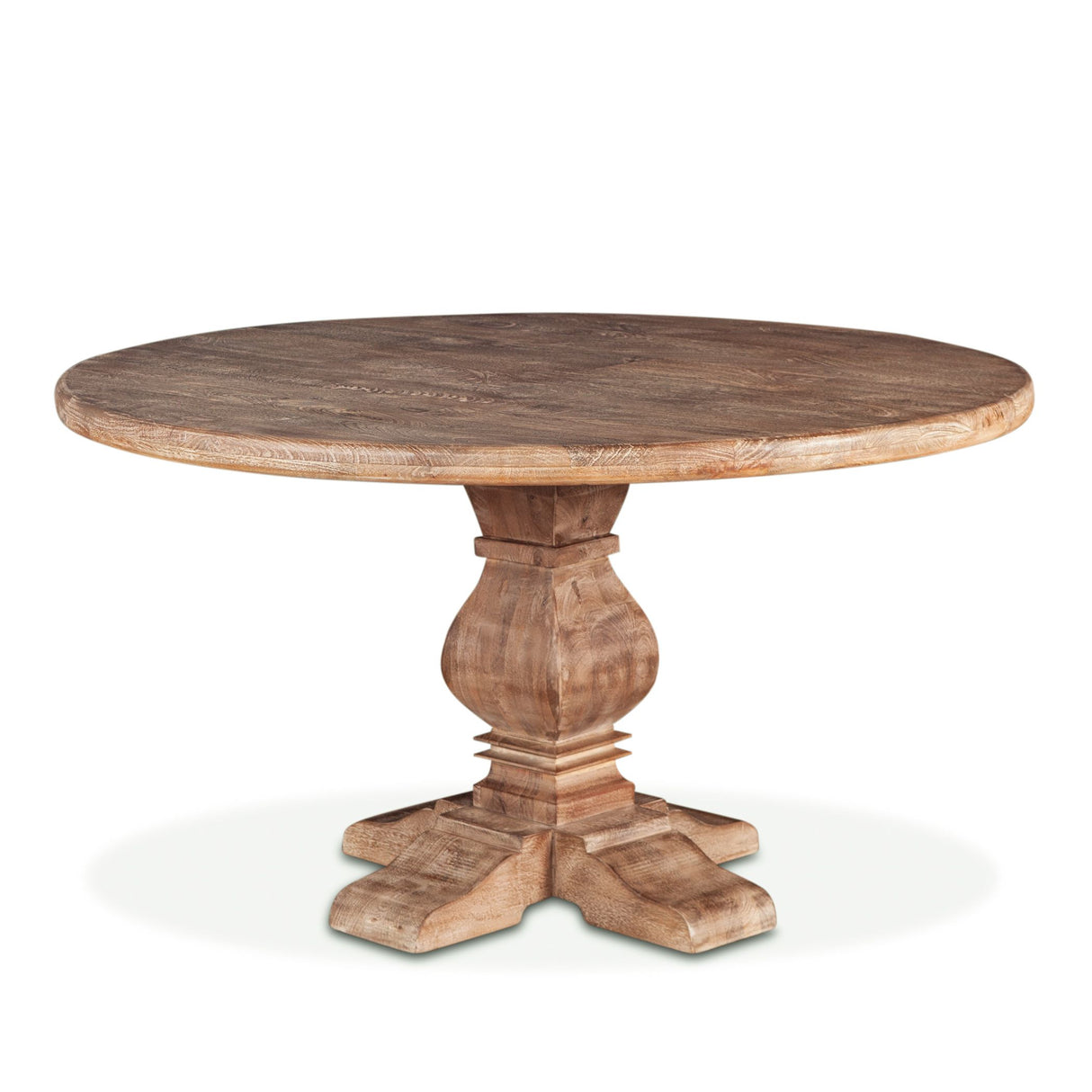San Rafael 48" Round Dining Table in Antique Oak from Home Trends & Design - Luna Furniture
